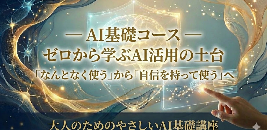 AI基礎コース― ゼロから学ぶAI活用の土台