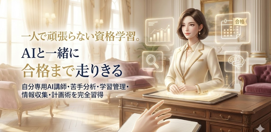  一人で頑張らない資格学習。AIと一緒に合格まで走りきる